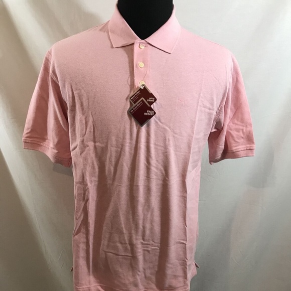 Dockers Other - Dockers pink short sleeve polo - mens M, NWT, chest 22.5".